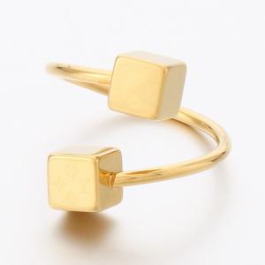 Stainless Steel Gold-plating Ring - KR112444-SP