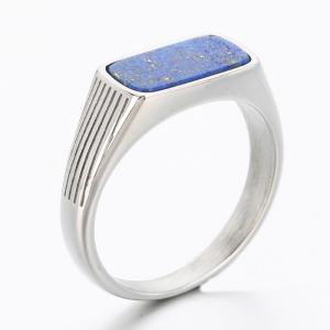 Stainless Steel Stone&Crystal Ring - KR112546-TSC