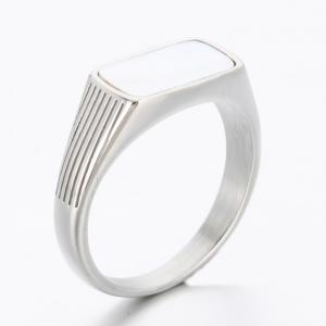 Stainless Steel Stone&Crystal Ring - KR112547-TSC