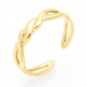 Stainless Steel Gold-plating Ring - KR112768-QY