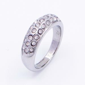 Stainless Steel Stone&Crystal Ring - KR112798-LK