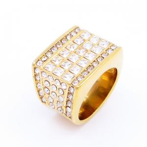 Stainless Steel Stone&Crystal Ring - KR112817-LK