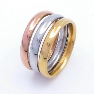 Stainless Steel Gold-plating Ring - KR113067-SP