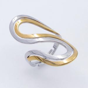 Stainless Steel Gold-plating Ring - KR114294-SP