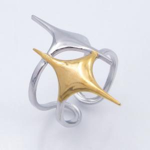 Stainless Steel Gold-plating Ring - KR114296-SP