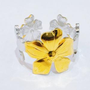 Stainless Steel Gold-plating Ring - KR114304-SXSJ