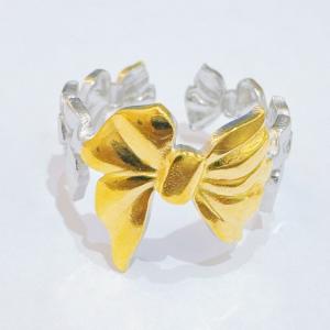 Stainless Steel Gold-plating Ring - KR114306-SXSJ