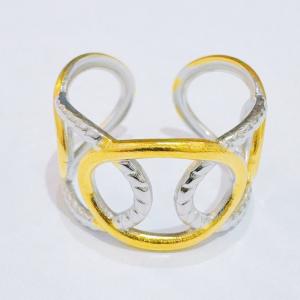 Stainless Steel Gold-plating Ring - KR114308-SXSJ