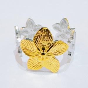 Stainless Steel Gold-plating Ring - KR114309-SXSJ