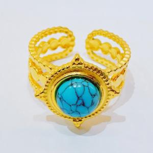 Stainless Steel Gold-plating Ring - KR114320-SXSJ