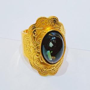 Stainless Steel Gold-plating Ring - KR114326-SXSJ