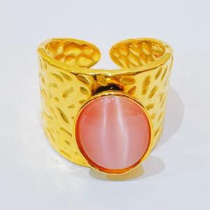 Stainless Steel Gold-plating Ring - KR114331-SXSJ