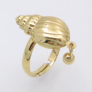Stainless Steel Gold-plating Ring - KR114384-SP