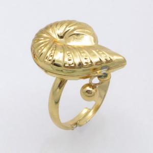 Stainless Steel Gold-plating Ring - KR114386-SP