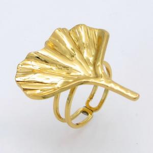 Stainless Steel Gold-plating Ring - KR114388-SP