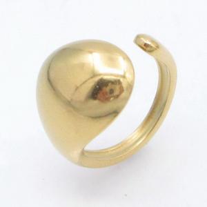 Stainless Steel Gold-plating Ring - KR114581-CX
