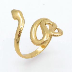 Stainless Steel Gold-plating Ring - KR114584-CX