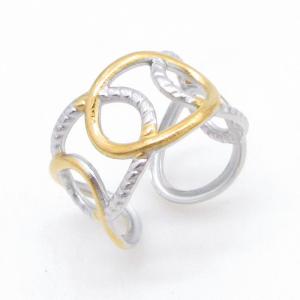 Stainless Steel Gold-plating Ring - KR114613-HM