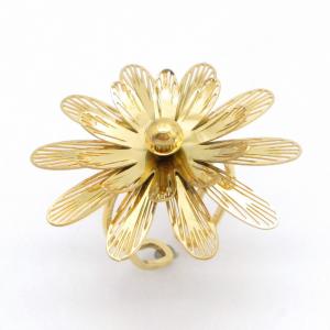 Stainless Steel Gold-plating Ring - KR114618-HM