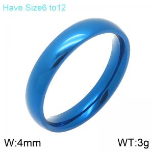 Stainless steel jewelry curved ring simple and fashionable - KR114663-GC