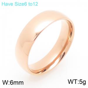 Stainless steel jewelry curved ring simple and fashionable - KR114664-GC