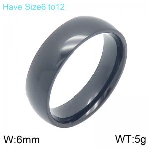 Stainless steel jewelry curved ring simple and fashionable - KR114666-GC