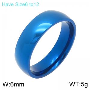 Stainless steel jewelry curved ring simple and fashionable - KR114667-GC