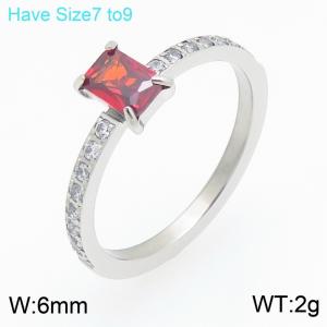 Stainless Steel Stone&Crystal Ring - KR114760-GC