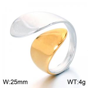 Stainless Steel Gold-plating Ring - KR115896-SP