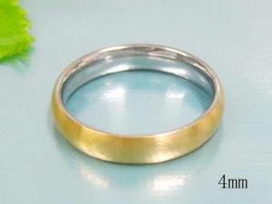 Stainless Steel Gold-plating Ring - KR14300-WM