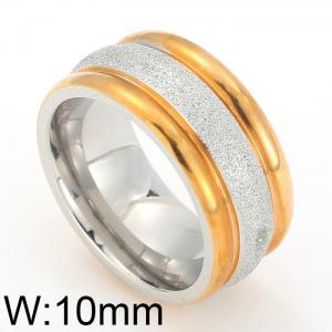 Stainless Steel Gold-plating Ring - KR15930-K