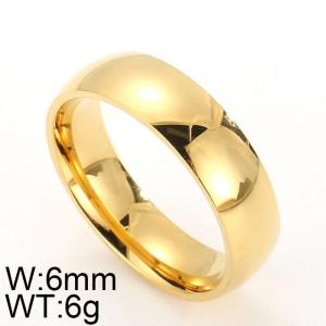 Stainless Steel Gold-plating Ring - KR20060-D