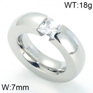 Stainless Steel Stone&Crystal Ring - KR20328-D