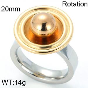 Stainless Steel Gold-plating Ring - KR20522-D