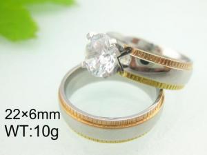 Stainless Steel Lover Ring - KR21698-WM
