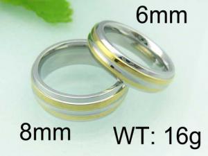 Stainless Steel Lover Ring - KR22625-WM