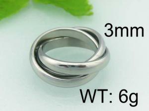 Stainless Steel Special Ring - KR22642-WM