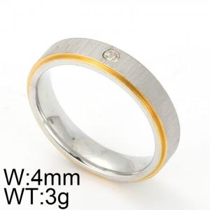 Stainless Steel Gold-plating Ring - KR23346-D