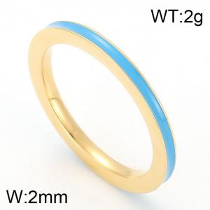 Stainless Steel Gold-plating Ring - KR28377-K