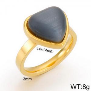 Stainless Steel Stone&Crystal Ring - KR29651-Z
