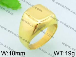 Stainless Steel Gold-plating Ring - KR32719-TOM