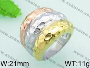 Stainless Steel Gold-plating Ring - KR32756-L