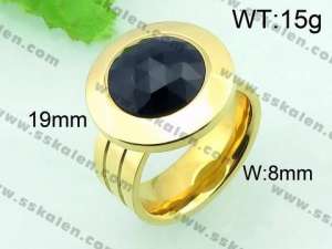 Stainless Steel Stone&Crystal Ring - KR33103-Z