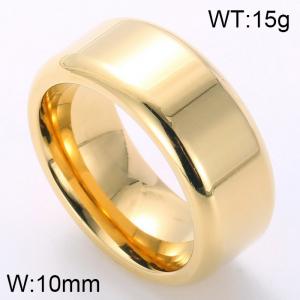 Stainless Steel Gold-plating Ring - KR33272-K