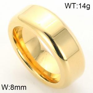Stainless Steel Gold-plating Ring - KR33274-K