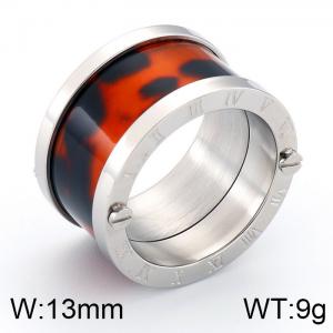 Stainless Steel Gold-plating Ring - KR34162-K
