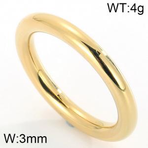 Stainless Steel Gold-plating Ring - KR34644-K