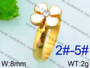 Stainless Steel Gold-plating Ring - KR34954-L