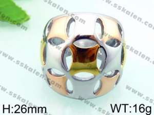 Stainless Steel Gold-plating Ring - KR36407-L