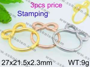 Stainless Steel Gold-plating Ring - KR38313-K